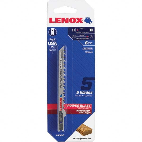 Lenox - Jig Saw Blades Blade Material: Bi-Metal Blade Length (Inch): 4 - Americas Tooling