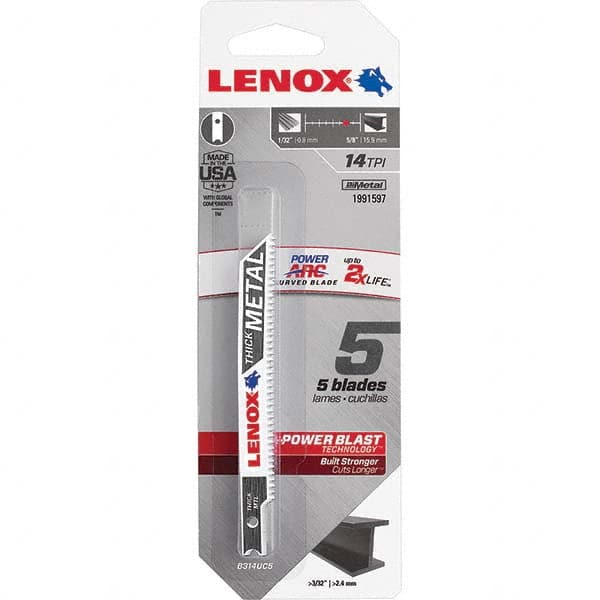 Lenox - Jig Saw Blades Blade Material: Bi-Metal Blade Length (Inch): 3-5/8 - Americas Tooling