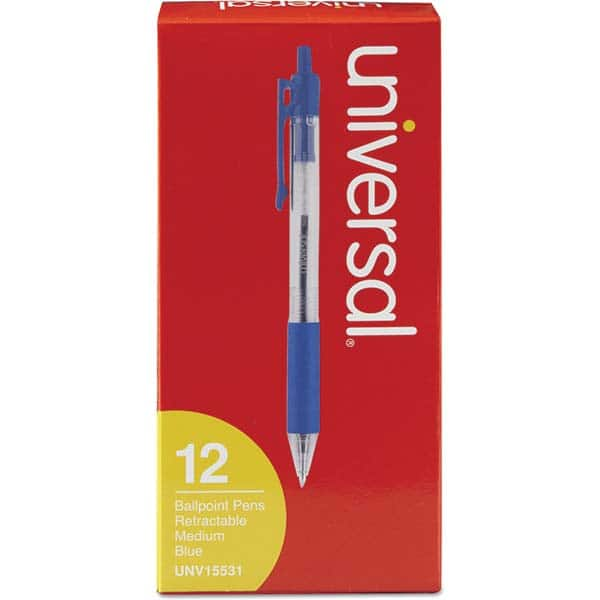 UNIVERSAL - Pens & Pencils Type: Comfort Grip Retractable Pen Color: Blue - Americas Tooling