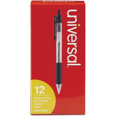 UNIVERSAL - Pens & Pencils Type: Comfort Grip Retractable Pen Color: Black - Americas Tooling