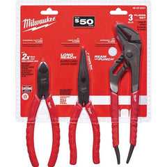 Milwaukee Tool - Plier Sets Set Type: Plier Set Number of Pieces: 3.000 - Americas Tooling