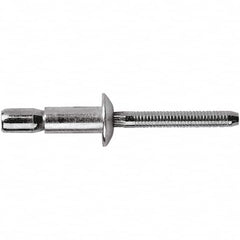 STANLEY Engineered Fastening - Size 6 Countersunk Head Steel Structural with Locking Stem Blind Rivet - Steel Mandrel, 1/8" to 0.331" Grip, 3/16" Head Diam, 0.191" to 0.201" Hole Diam, 0.114" Body Diam - Americas Tooling