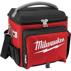 Milwaukee Tool - 21.65 Qt Cooler Bag - 1680D Ballistic Nylon, Red/Black - Americas Tooling