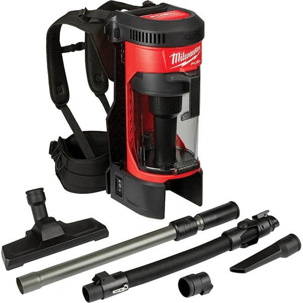 Milwaukee Tool - 1 Gal Capacity, Cordless Backpack Vacuum Cleaner - Americas Tooling