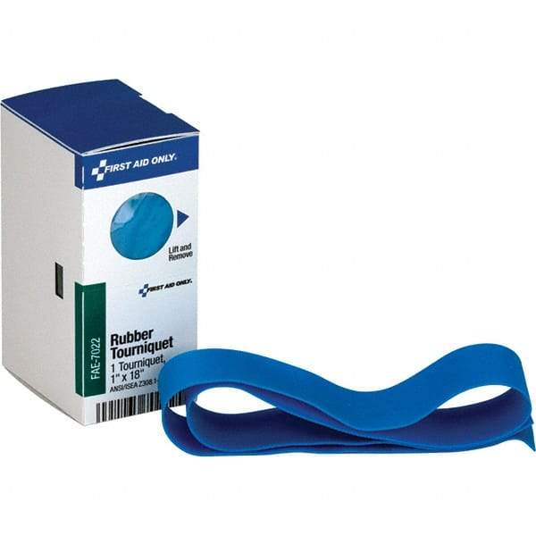 PRO-SAFE - 1-5/16" Long x 1-7/8" Wide, General Purpose Wound Care - Blue, Rubber Bandage - Americas Tooling