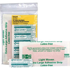 PRO-SAFE - 4" Long x 1/8" Wide, Butterfly Wound Care - White, Woven Fabric Bandage - Americas Tooling