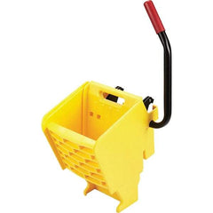 Rubbermaid - 35 Qt Plastic Wringer - 15.8" Long x 31.1" High x 13.4" Wide, Yellow, Metal Handle - Americas Tooling