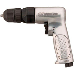 Ingersoll-Rand - 3/8" Reversible Keyless Chuck - Pistol Grip Handle, 2,000 RPM, 0.5 hp, 90 psi - Americas Tooling