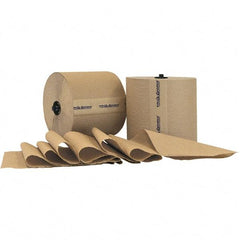 PRO-SOURCE - Hard Roll of 1 Ply Natural Paper Towels - 7-7/8" Wide, 800' Roll Length - Americas Tooling