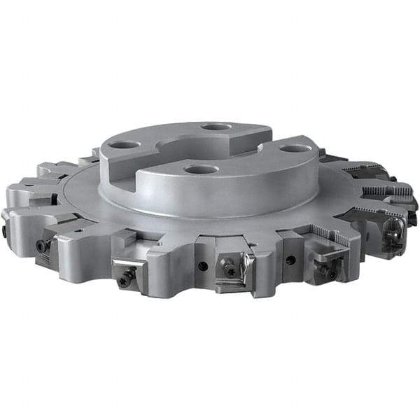 Seco - Shell Mount Connection, 1.024" Cutting Width, 59mm Depth of Cut, 250mm Cutter Diam, 60mm Hole Diam, 7 Tooth Indexable Slotting Cutter - R335.25 Toolholder, XNHQ 1707 Insert, Right Hand Cutting Direction - Americas Tooling