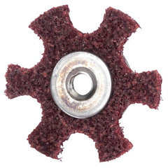 3″ Diameter AG Non Woven Star Medium Grit 1/4 20 Eyelet AlumInum Oxide - Americas Tooling