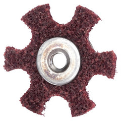 4″ Diameter AG Non Woven Star Medium Grit 1/4 20 Eyelet AlumInum Oxide - Americas Tooling