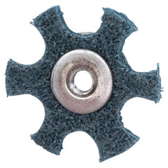 4″ Diameter AG Non Woven Star Very FIne Grit 1/4 20 Eyelet AlumInum Oxide - Americas Tooling