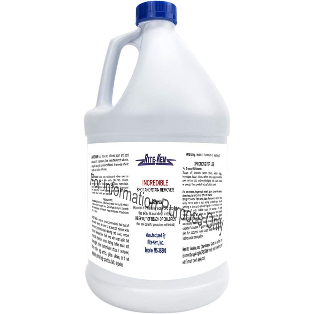 Rite-Kem - Carpet & Upholstery Cleaners Type: Spot & Stain Remover Container Size (Gal.): 1.00 - Americas Tooling