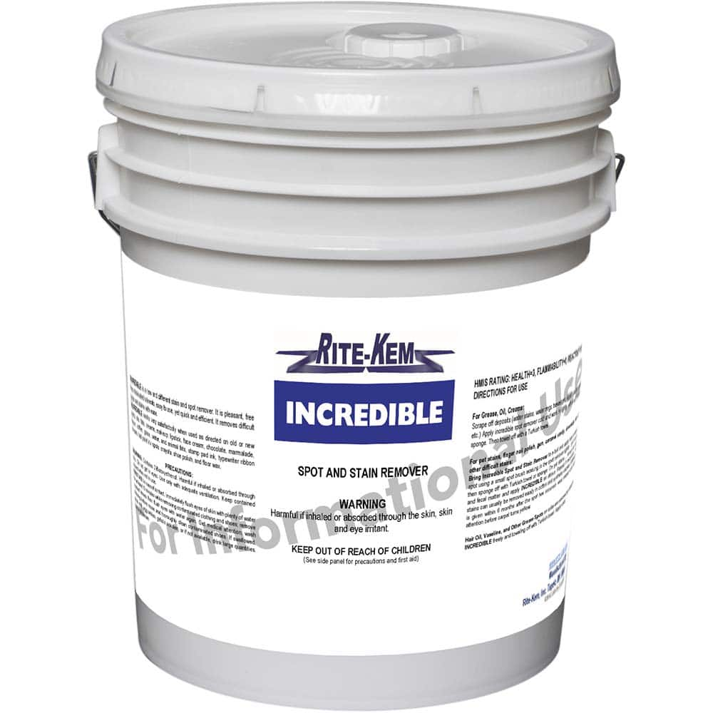 Rite-Kem - Carpet & Upholstery Cleaners Type: Spot & Stain Remover Container Size (Gal.): 5.00 - Americas Tooling