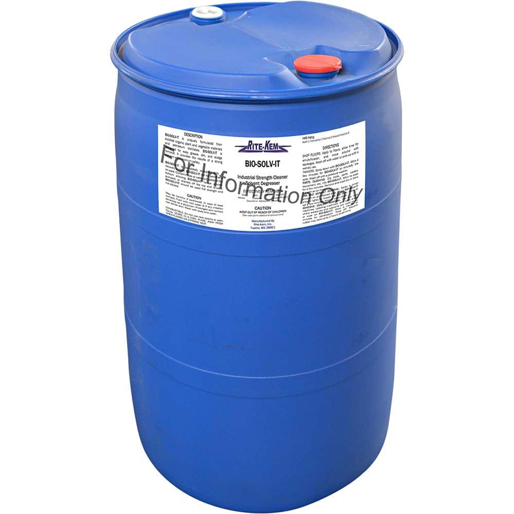 Rite-Kem - All-Purpose Cleaners & Degreasers; Container Type: Plastic Drum ; Container Size: 55 Gal. Drum ; Scent: Citrus ; Form: Liquid Concentrate ; Disinfectant: No ; Solution Type: Dilutable Concentrate - Exact Industrial Supply