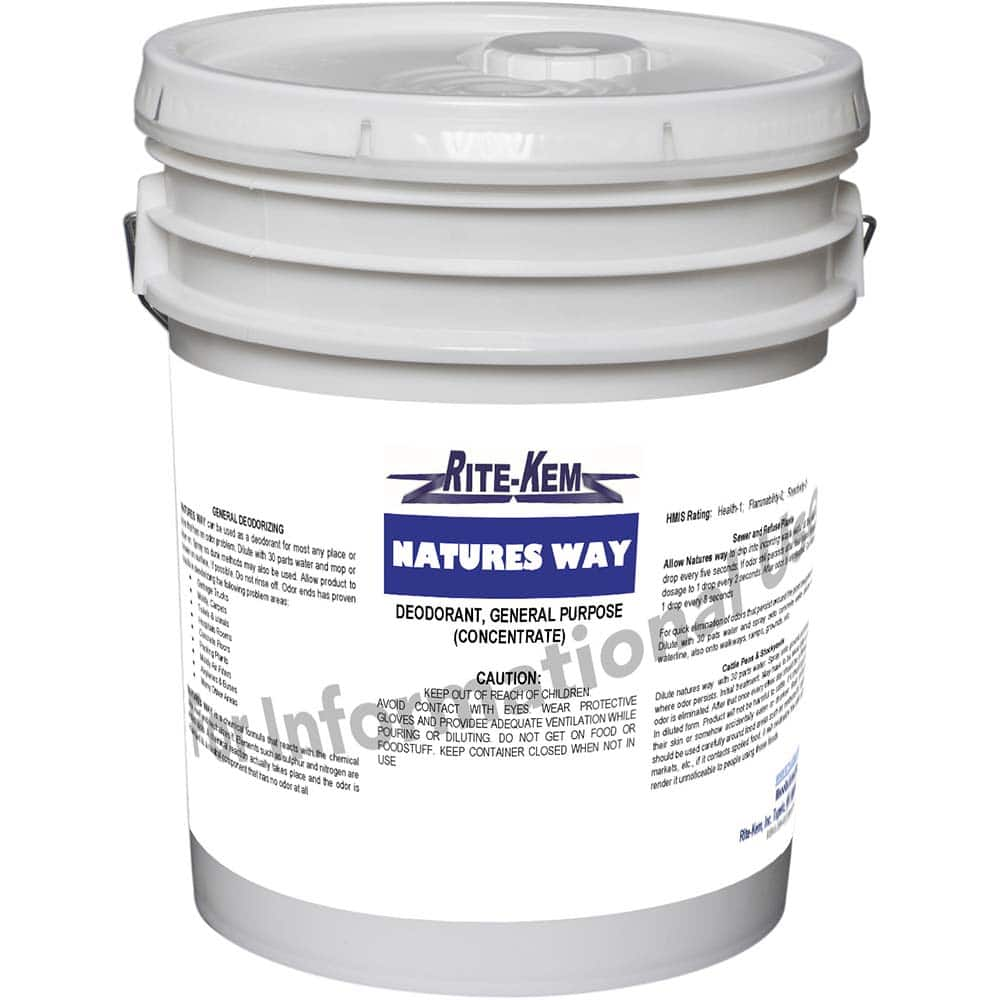 Rite-Kem - Air Fresheners; Type: Deodorizer/Neutralizer ; Scent: Fresh Lime ; Form: Liquid Concentrate ; Container Size: 5 Gallon Pail ; Concentrated: Yes ; Container Type: 5 Gal. Pail - Exact Industrial Supply