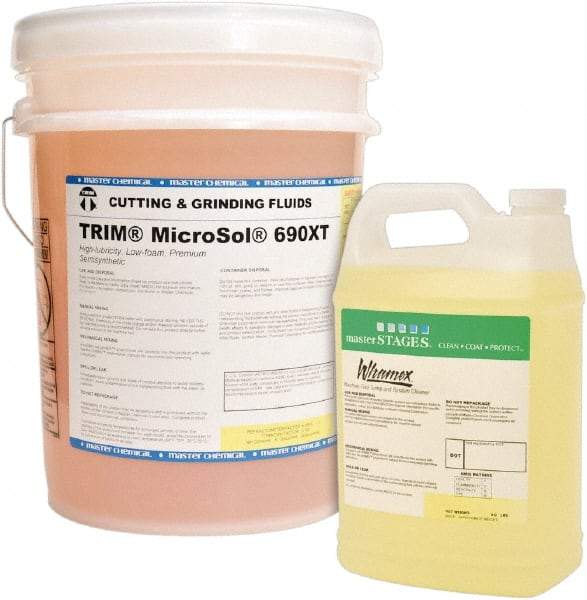 Master Fluid Solutions - Trim MicroSol 690XT, 5 Gal Pail Cutting & Cleaning Fluid - Semisynthetic, For Machining - Americas Tooling