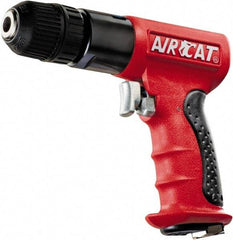 AIRCAT - 3/8" Reversible Keyless Chuck - Pistol Grip Handle, 1,800 RPM, 6 CFM, 0.625 hp, 90 psi - Americas Tooling