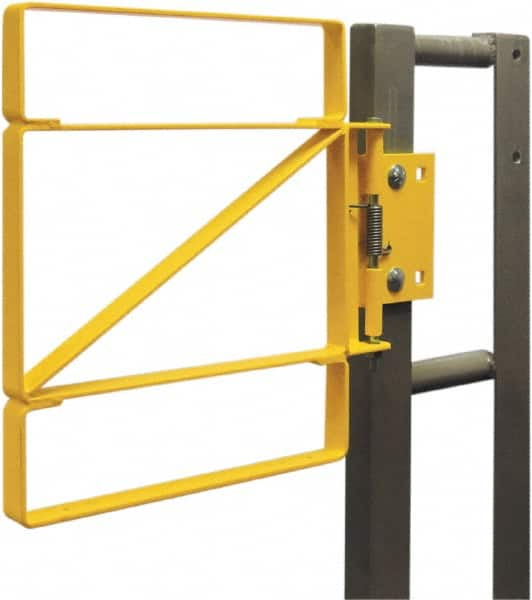 FabEnCo - Carbon Steel Self Closing Rail Safety Gate - Fits 37 to 39-1/2" Clear Opening, 25" Wide x 42" Door Height, - Americas Tooling