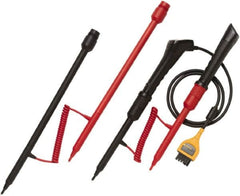 Fluke - Red/Black Electrical Test Equipment Probe Set - Use with Fluke BT520 Battersy Analyzers - Americas Tooling