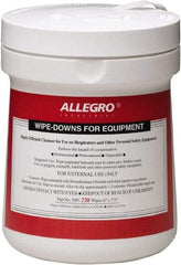 Allegro - Full Face Mask, Half Face Mask Alcohol Wipes - Non-Woven Cloth, 4-3/4" Long x 4-3/4" Wide, Individually Wrapped - Americas Tooling