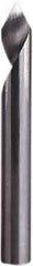 Seco - 60° Incl Angle, .118" Shank Diam, 2" OAL, 0.008" Cut Diam, Conical Engraving Cutter - 0.5906" LOC, 0.008" Tip Diam, 1 Flute, Right Hand Cut, Solid Carbide, Uncoated - Americas Tooling