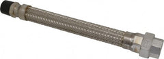 Made in USA - 12" OAL, 3/4" ID, 600 Max psi, Flexible Metal Hose Assembly - Americas Tooling