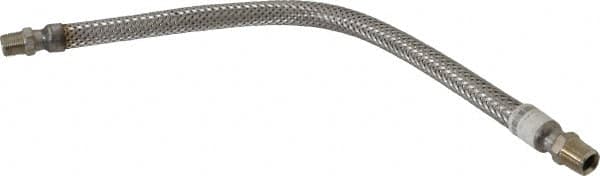 Made in USA - 24" OAL, 1/2" ID, 1,040 Max psi, Flexible Metal Hose Assembly - Americas Tooling