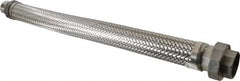 Made in USA - 30" OAL, 1-1/2" ID, 410 Max psi, Flexible Metal Hose Assembly - Americas Tooling