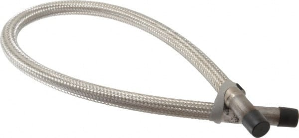 Made in USA - 36" OAL, 1/2" ID, 1,040 Max psi, Flexible Metal Hose Assembly - Americas Tooling