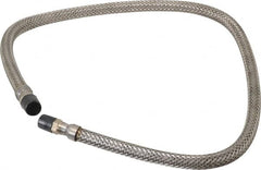 Made in USA - 36" OAL, 1/4" ID, 2,240 Max psi, Flexible Metal Hose Assembly - Americas Tooling