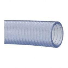 Made in USA - 1-1/2" Inside x 1-13/16" Outside Diam, Food & Beverage Hose - 4" Bend Radius, 100' Long, 28 Vacuum Rating - Americas Tooling