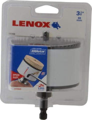 Lenox - 3-3/8" Diam, 1-1/2" Cutting Depth, Hole Saw - Bi-Metal Saw, Toothed Edge - Americas Tooling