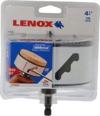 Lenox - 4-1/4" Diam, 1-1/2" Cutting Depth, Hole Saw - Bi-Metal Saw, Toothed Edge - Americas Tooling