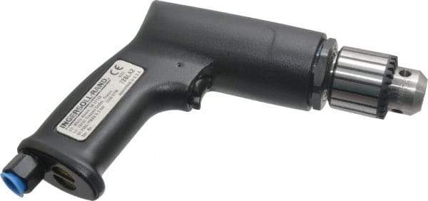 Ingersoll-Rand - 3/8" Keyed Chuck - Pistol Grip Handle, 2,100 RPM, 19 CFM, 0.5 hp, 90 psi - Americas Tooling