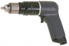 Ingersoll-Rand - 1/4" Keyed Chuck - Pistol Grip Handle, 6,000 RPM, 25 CFM, 0.75 hp, 90 psi - Americas Tooling