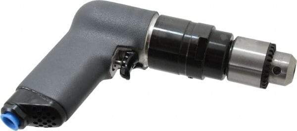 Ingersoll-Rand - 3/8" Keyed Chuck - Pistol Grip Handle, 3,200 RPM, 25 CFM, 0.75 hp, 90 psi - Americas Tooling