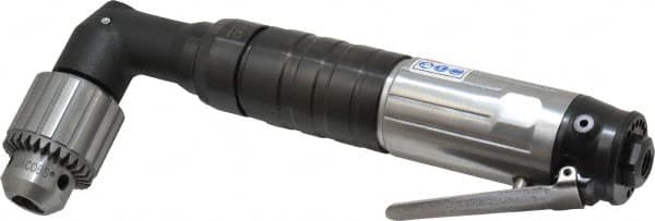 Ingersoll-Rand - 1/2" Keyed Chuck - Right Angle Handle, 600 RPM, 26 CFM, 0.75 hp, 90 psi - Americas Tooling