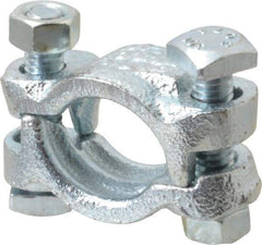 Dixon Valve & Coupling - 1-1/8 to 1-3/16" OD, Double Bolt Iron Clamp - Plated Malleable Iron - Americas Tooling