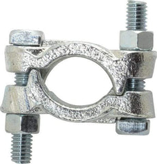 Dixon Valve & Coupling - 1-3/16 to 1-3/8" OD, Double Bolt Iron Clamp - Plated Malleable Iron - Americas Tooling