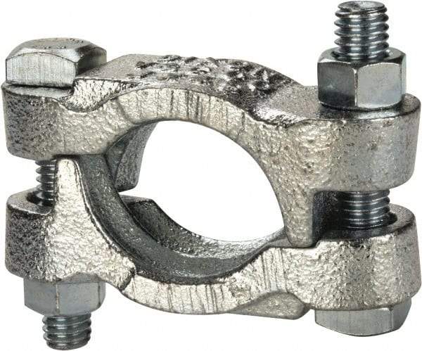 Dixon Valve & Coupling - 1-7/16 to 1-17/32" OD, Double Bolt Iron Clamp - Plated Malleable Iron - Americas Tooling