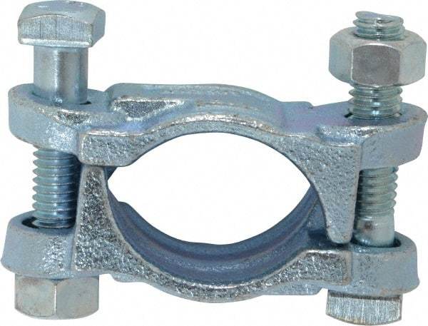 Dixon Valve & Coupling - 1-5/8 to 1-13/16" OD, Double Bolt Iron Clamp - Plated Malleable Iron - Americas Tooling