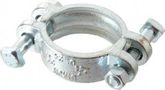 Dixon Valve & Coupling - 2-7/64 to 2-19/64" OD, Double Bolt Iron Clamp - Plated Malleable Iron - Americas Tooling