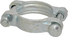 Dixon Valve & Coupling - 2-5/16 to 2-5/8" OD, Double Bolt Iron Clamp - Plated Malleable Iron - Americas Tooling