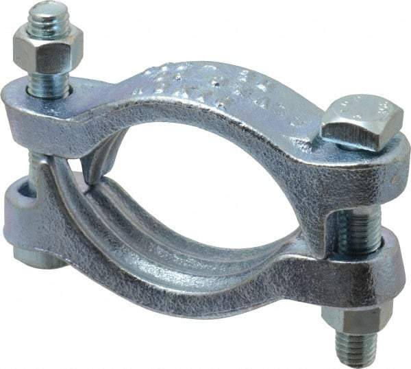 Dixon Valve & Coupling - 2-3/4 to 3-1/16" OD, Double Bolt Iron Clamp - Plated Malleable Iron - Americas Tooling