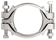 Dixon Valve & Coupling - 11-3/16 to 13" OD, Double Bolt Iron Clamp - Plated Malleable Iron - Americas Tooling