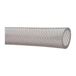 Made in USA - 1" ID x 1.299" OD, 0.15" Wall Thickness, Cut to Length (100' Standard Length) PVC Tube - Clear, 130 Max psi, 80 Shore A Hardness - Americas Tooling