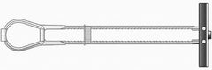 Powers Fasteners - 1/2" Screw, 1/2" Diam, 4" Long, 2-1/2" Thick, Strap Toggle Drywall & Hollow Wall Anchor - 3/4" Drill, Plastic, Grade 5, Use in Drywall - Americas Tooling