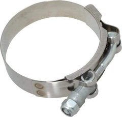 Campbell Fittings - 2-3/4" Hose, 3/4" Wide x 0.025" Thick, T-Bolt Band Clamp - Stainless Steel - Americas Tooling